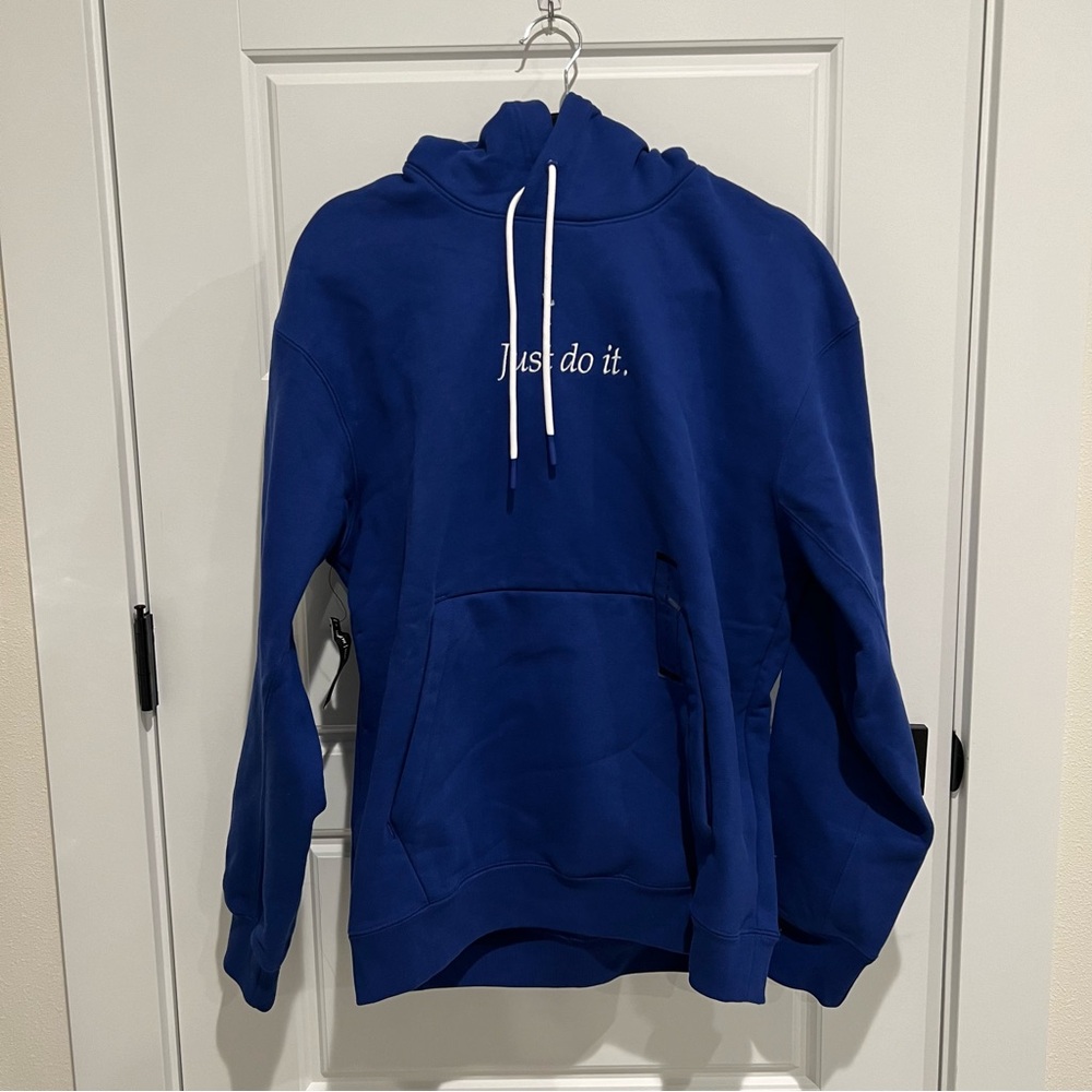 Nike Just Do It Royal Blue Oversized Thick Hoodie
